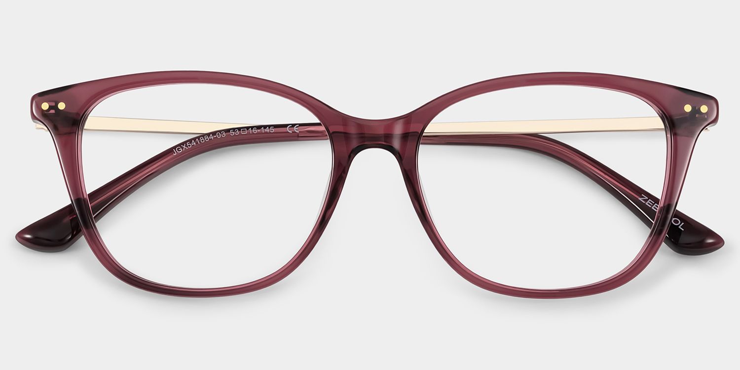 Finch Rouge Rectangle Lunettes3