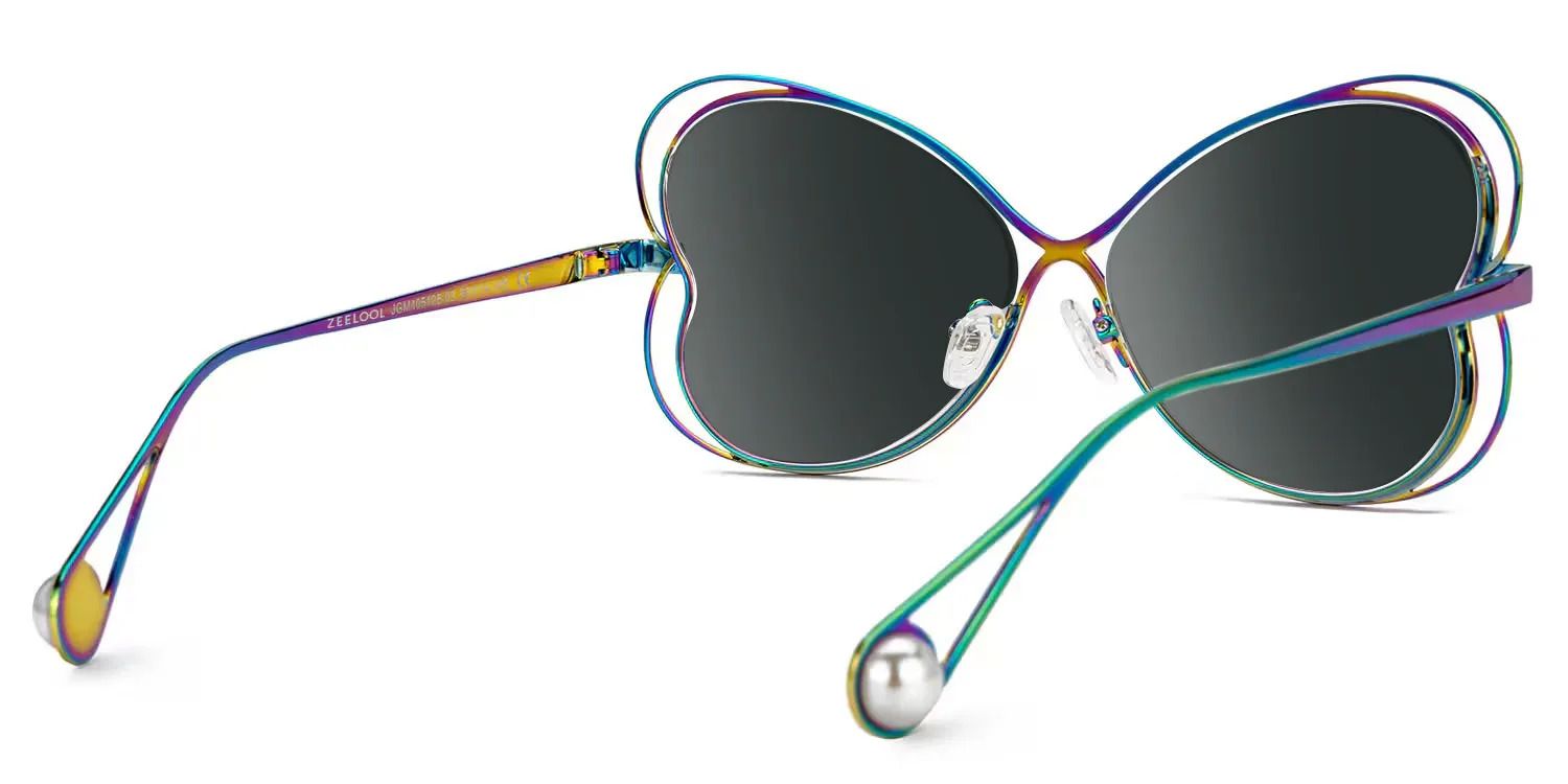 Aretha Geometric Irisé Lunettes de soleil pour Femmes et Hommes | ZEELOOL FR3