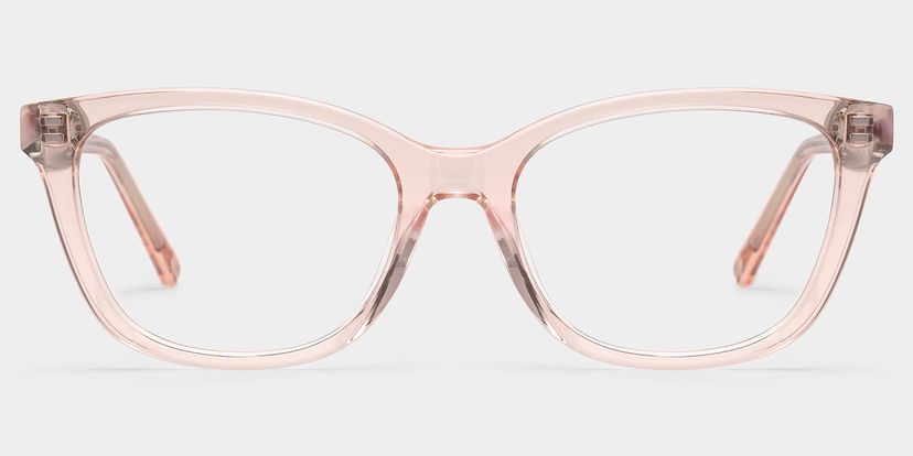 Rectangulaires Acétate Rose Lunettes