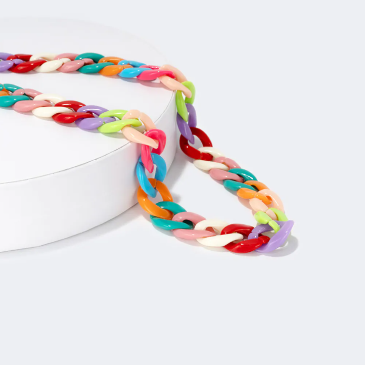 ZEELOOL Chaîne colorée élégante et jolie