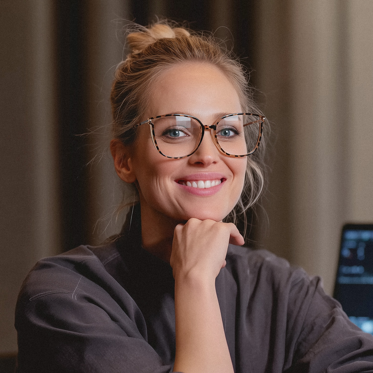 Rodz Tortue Carré Lunettes5