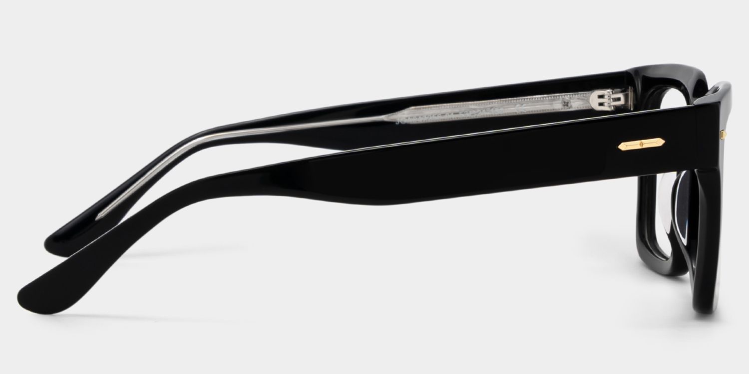 Benjamin Lunettes rectangulaires noires3