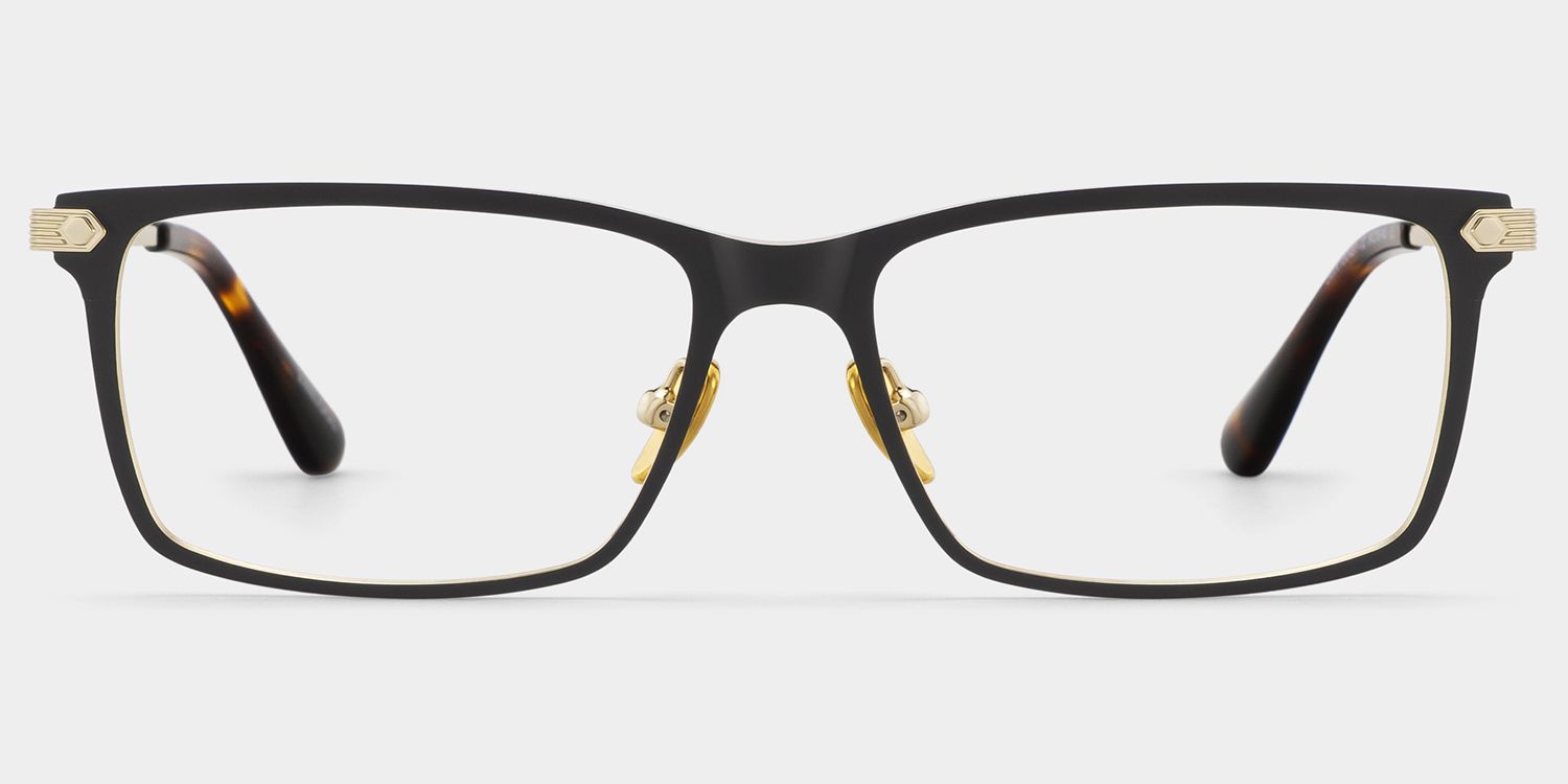 Alexander Lunettes rectangulaires noires0