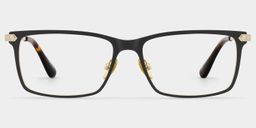 Lunettes rectangulaires noires0