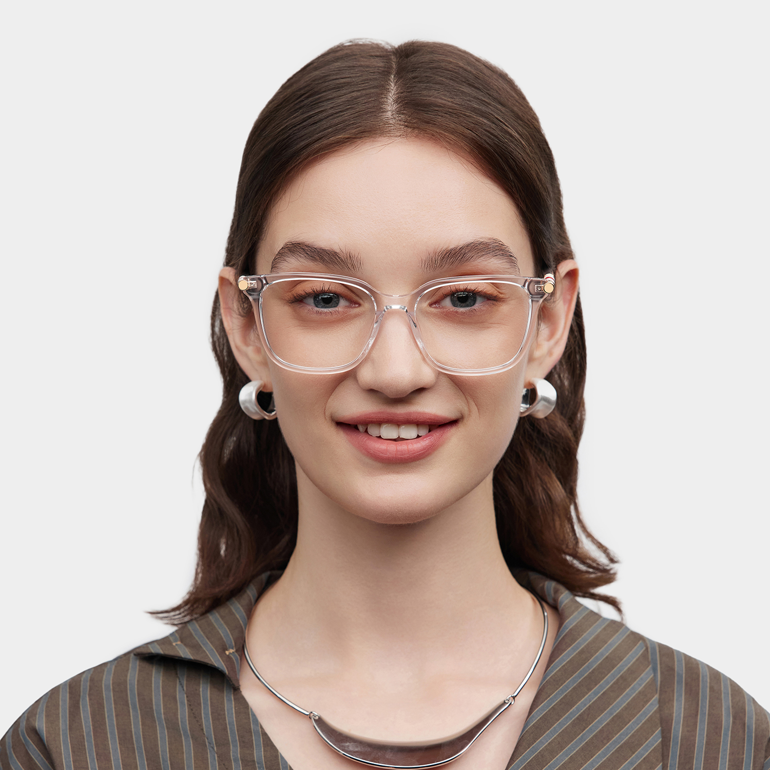 Delilah Carré Cristal Lunettes