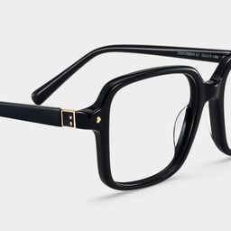 Talia Carré Noir Lunettes5