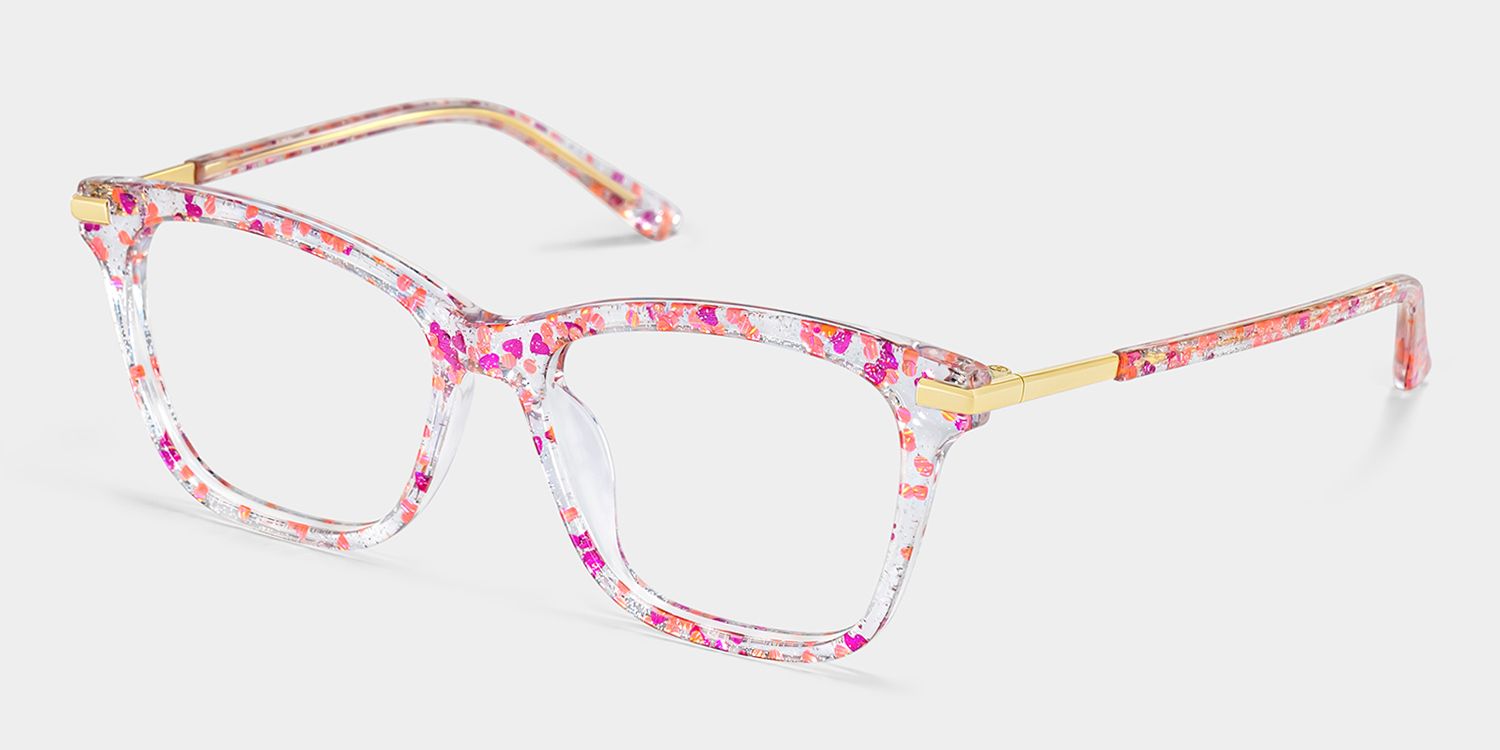 Eliot Rectangle Rose Lunettes3