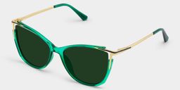 Cat Eye Vert Lunettes2