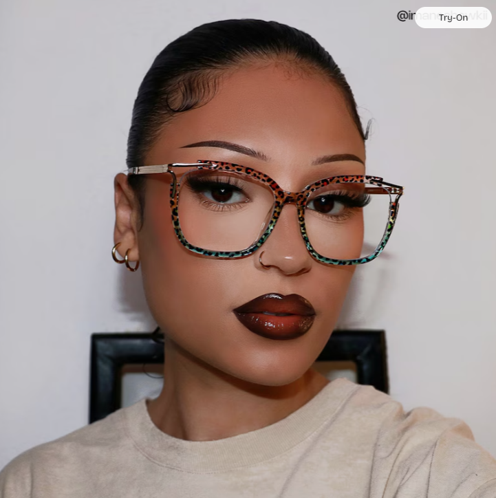 Sidibe Léopard Bleu Carré Luenttes8