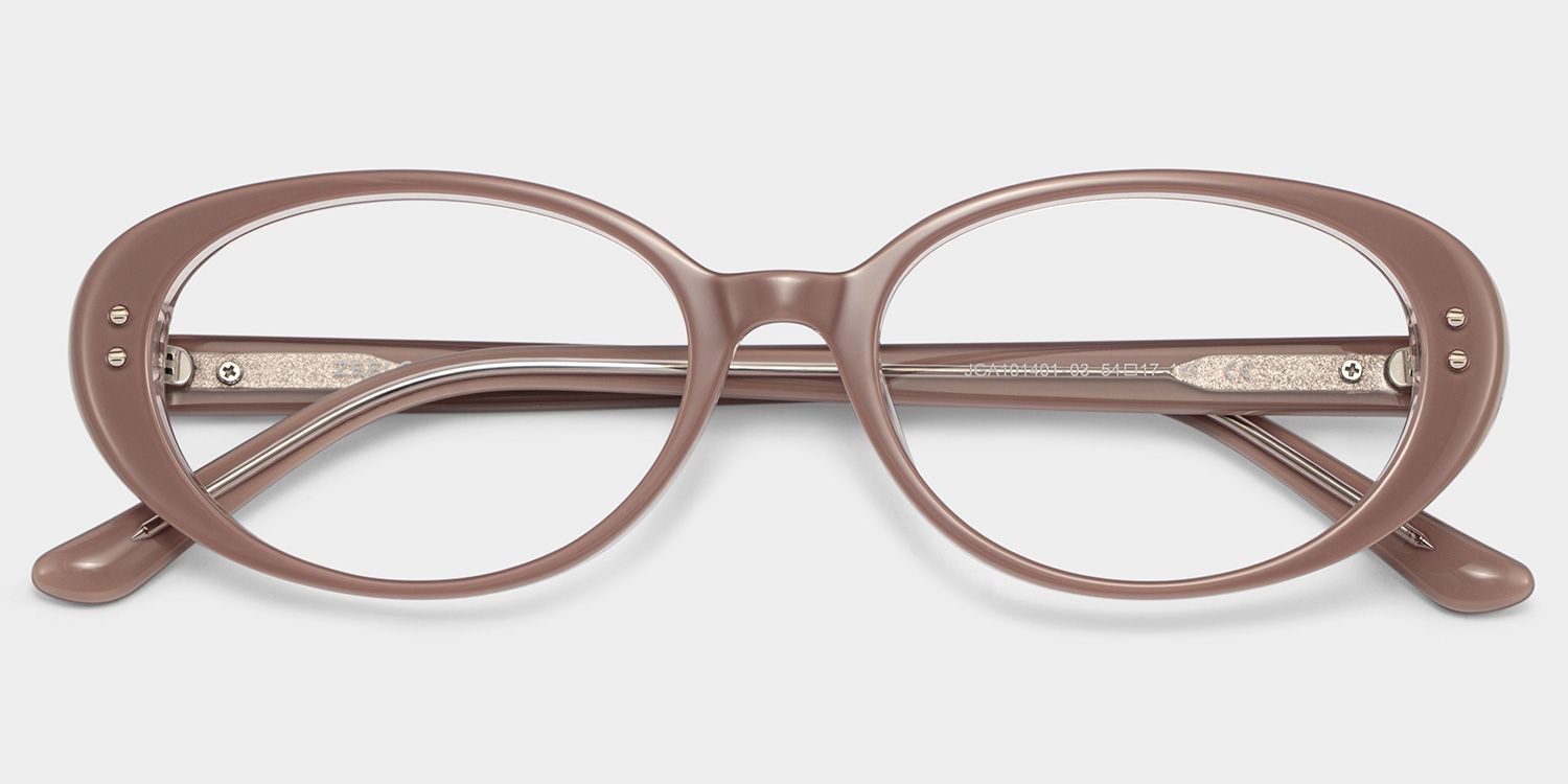Lennon Marron Ovale Lunettes1