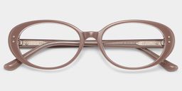 Lennon Marron Ovale lunettes1