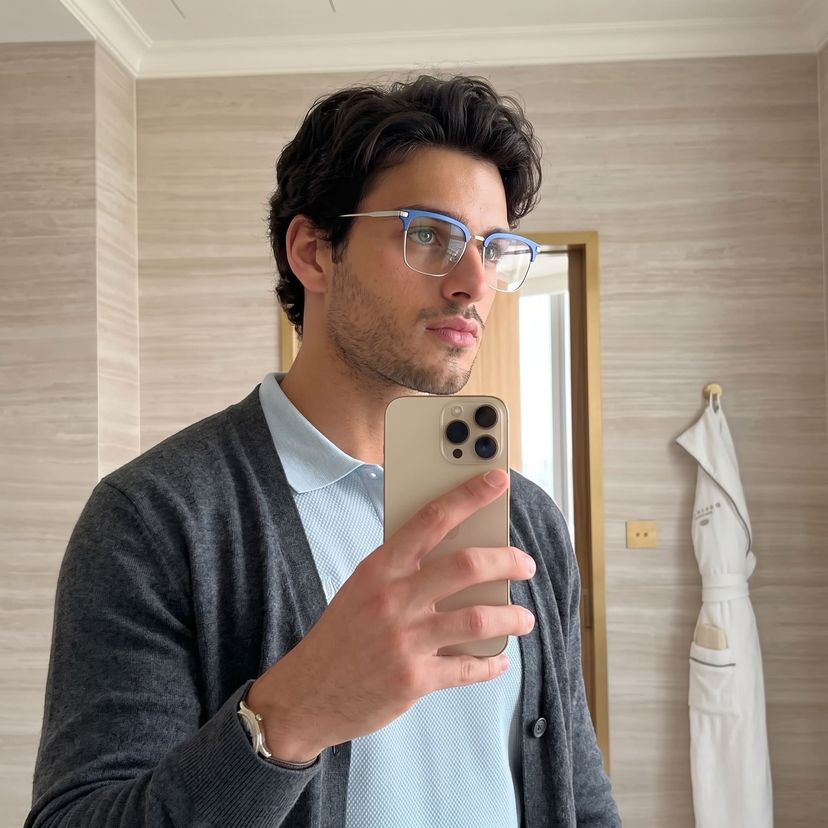 Addison Bleu Browline lunettes