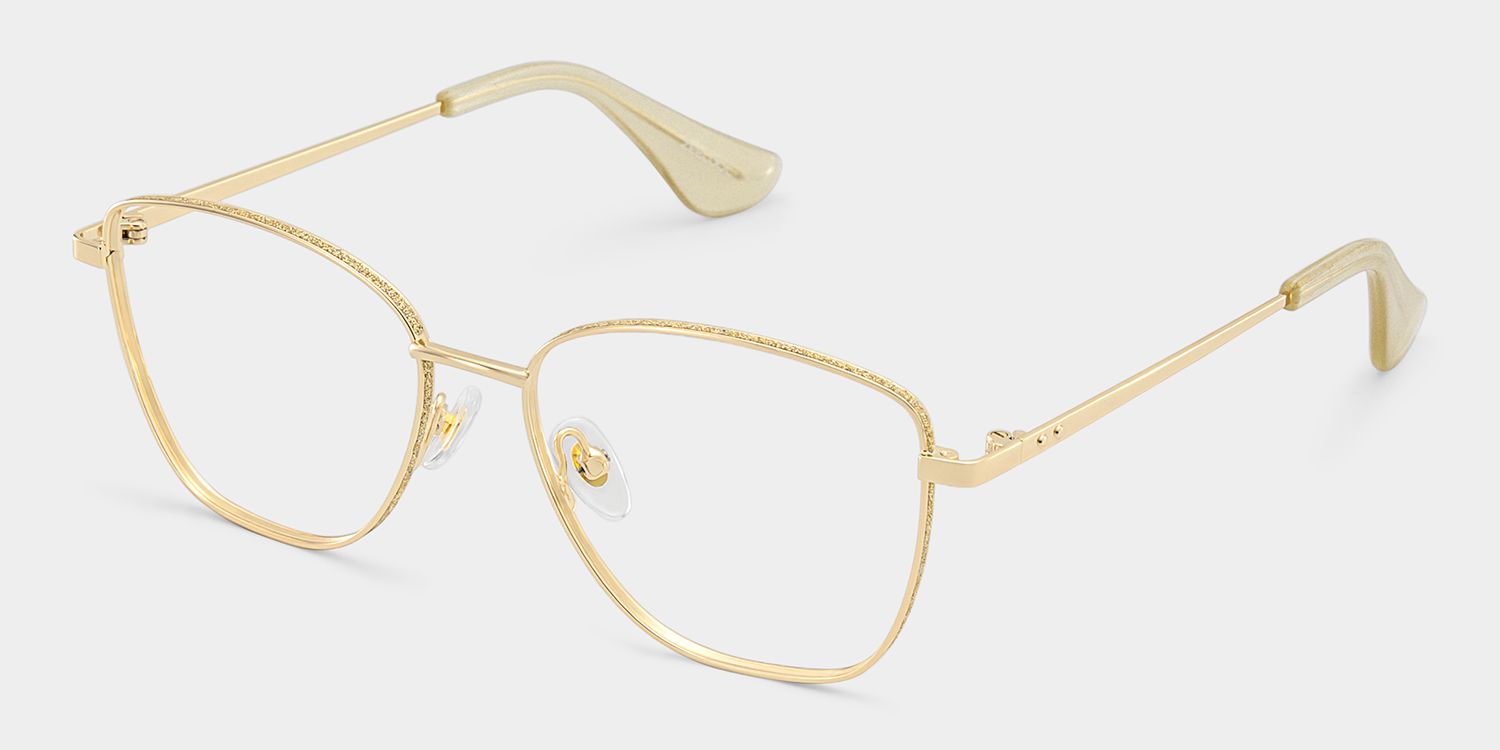 Skyler Carré Doré Lunettes3