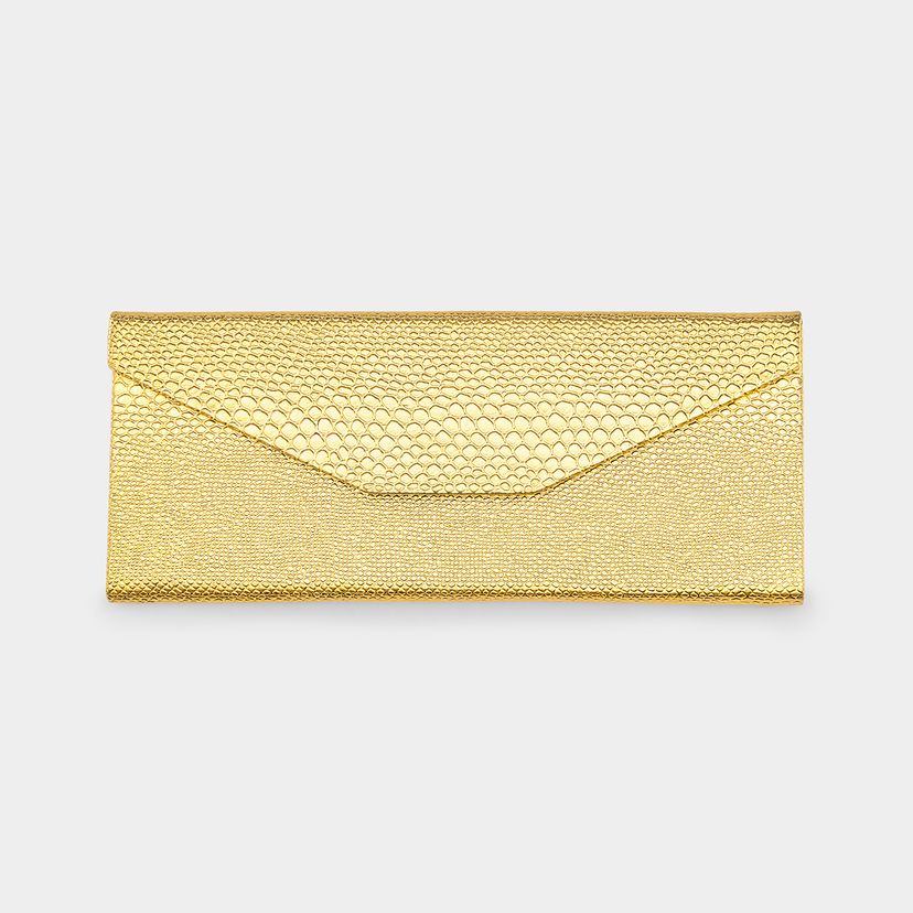 Étui à Lunettes Doré Portable