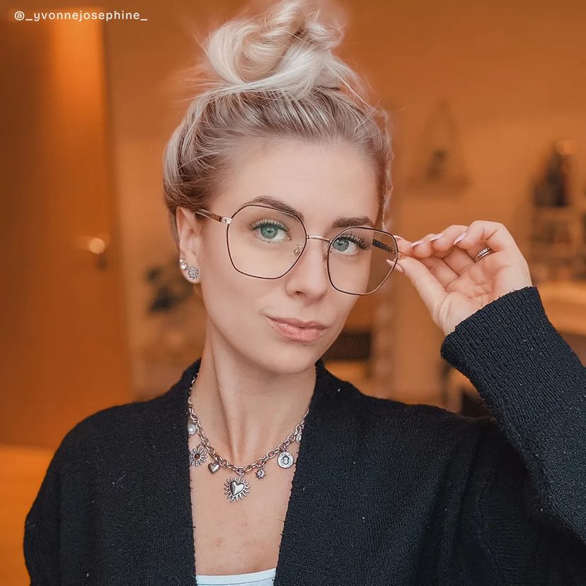 Dunbar Bleu-Rouge Géométrique lunettes