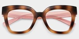 Malcolm Ambre brûlé Carré lunettes1