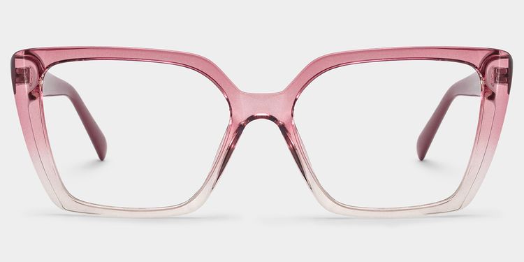 Géométriques Acétate Bicolores Lunettes