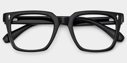 Lunettes rectangulaires noires Nick1