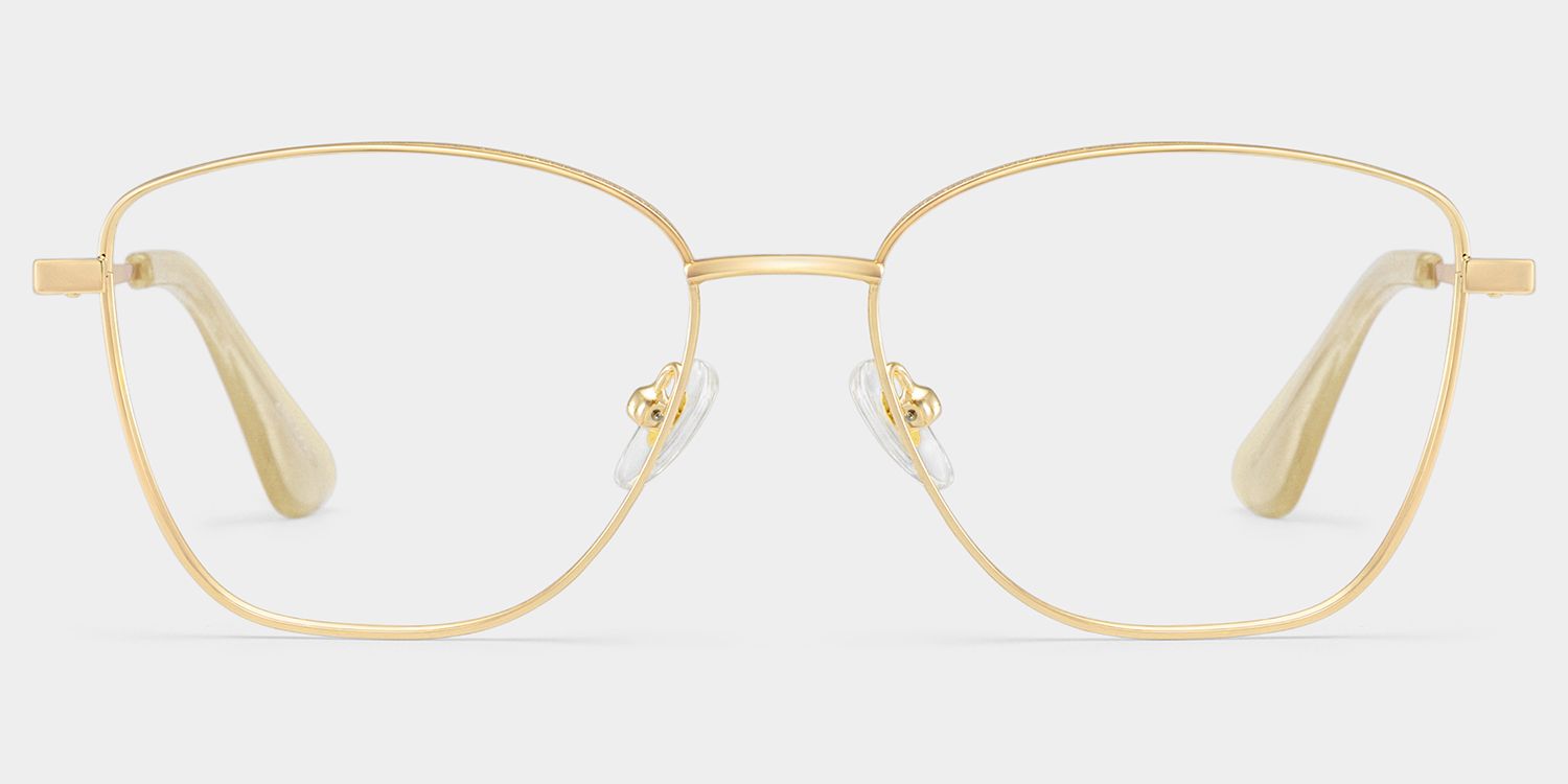 Skyler Carré Doré Lunettes1