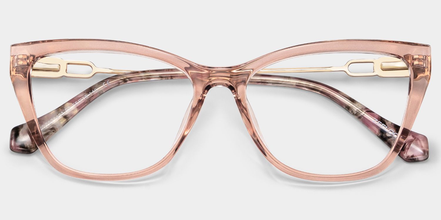 Celeste Œil De Chat Beige TR90 Lunettes1
