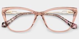 Celeste Beige Cat-eye lunettes1