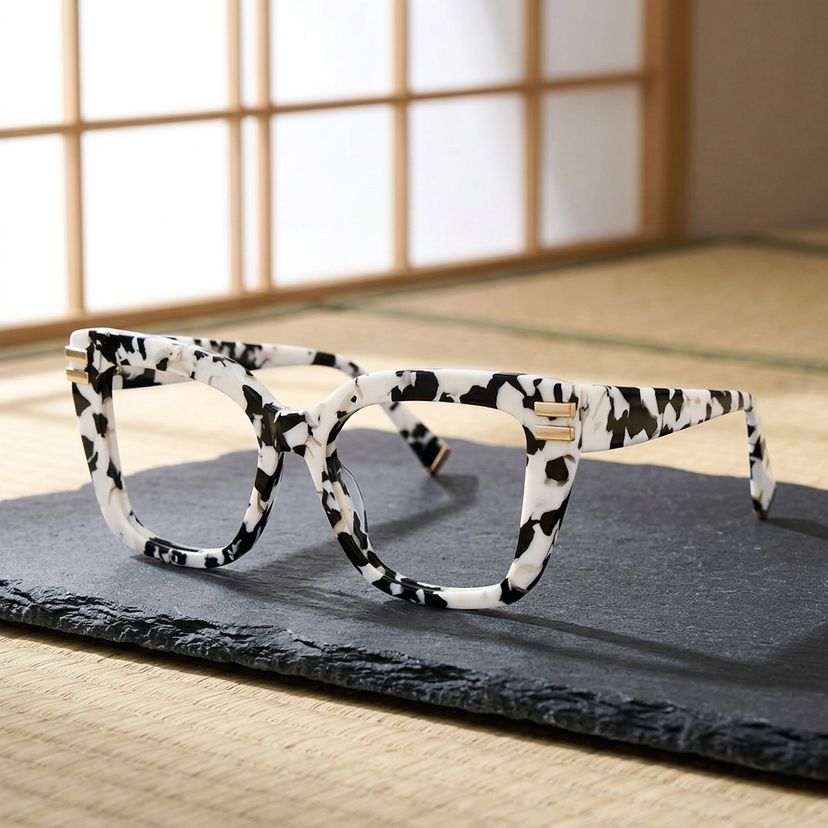 Cardozo Carré Imprimé Vache Lunettes