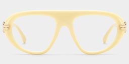 Aveline Blanc Aviateur lunettes0