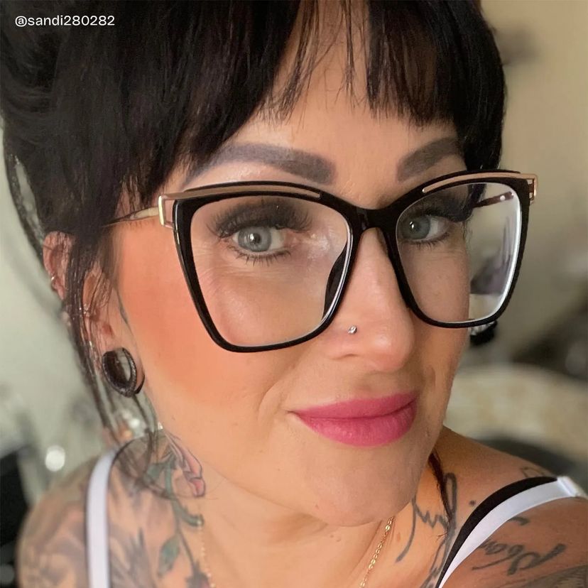 Krystle Noir Carré lunettes