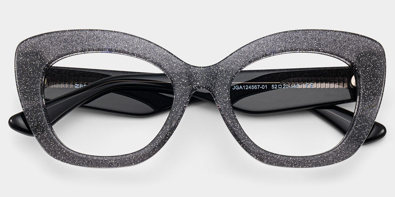 Mireille Papillon Noir Lunettes2