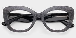 Mireille Papillon Noir Lunettes2