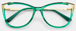Cat Eye Vert Lunettes1