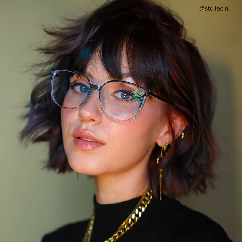 Rodz Vert-Gris Carré lunettes