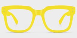 Liizbeett Jaune Carré lunettes0