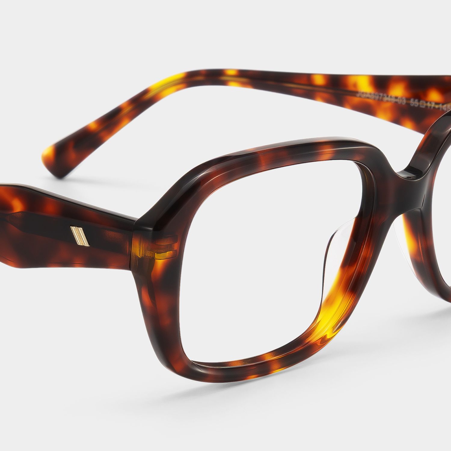 Rowan Lunettes rectangulaires en acétate tortue4