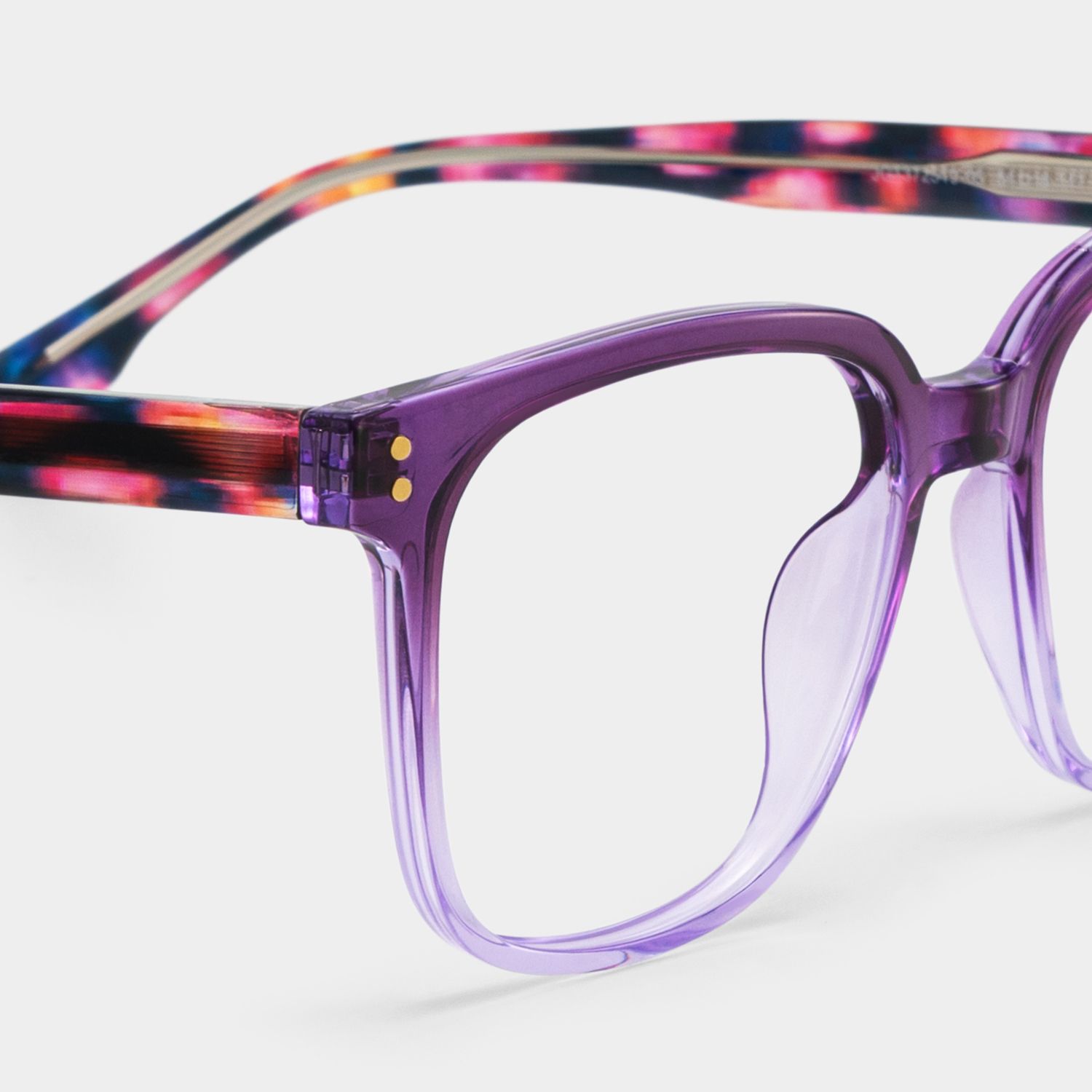 Donnalyn Carrées Violettes TR90 Lunettes5