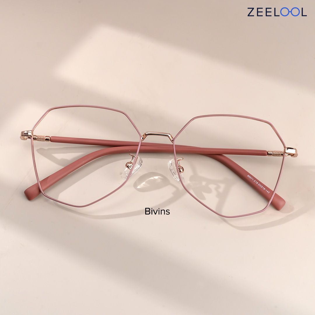 Bivins Rose Géométrique Lunettes0