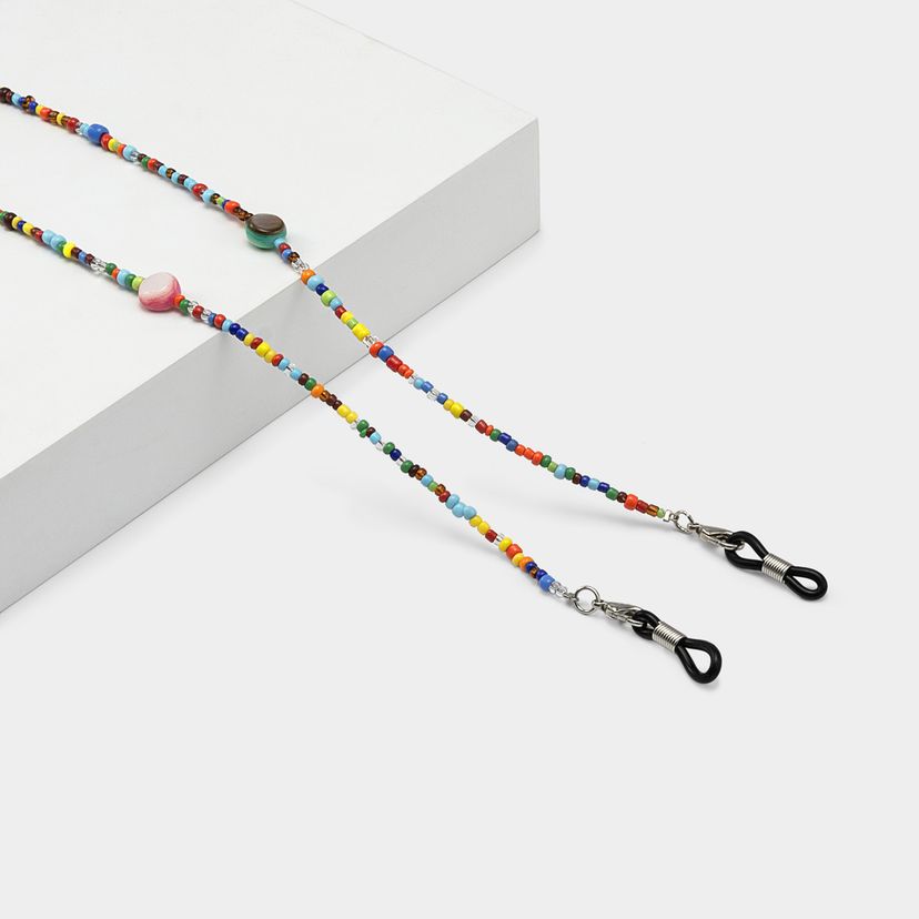 Colliers Ronds Colorés à Paillettes pour Lunettes