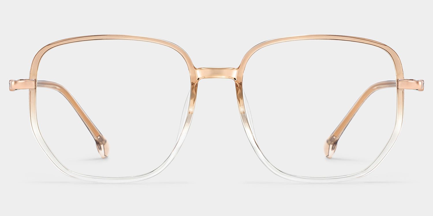 Lunettes Joana Géométriques Beiges1
