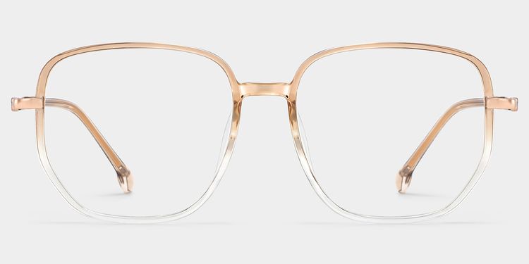 Joana Beige Géométrique lunettes