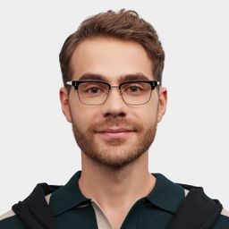 Ryan Noir Browline lunettes6