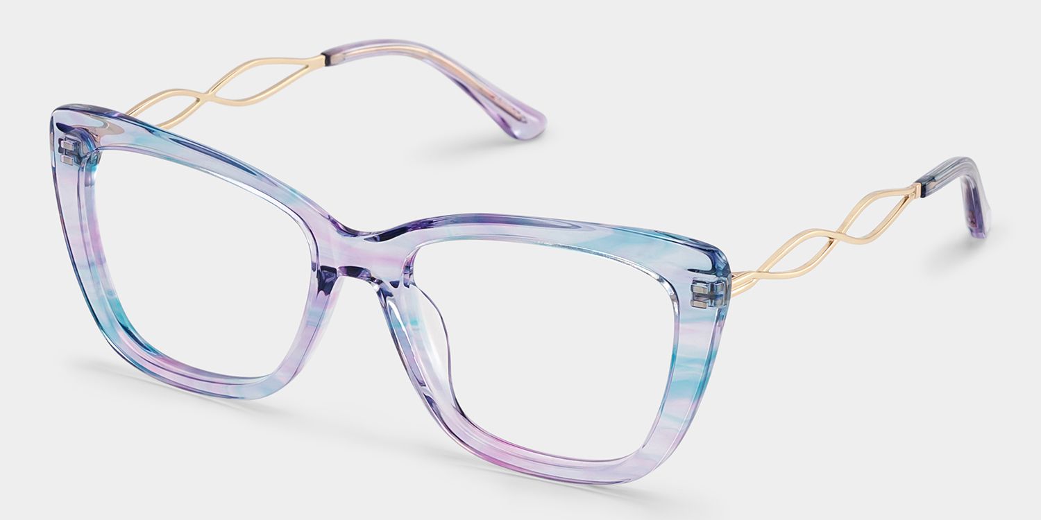 Remi Papillon Acétate Violet Lunettes3