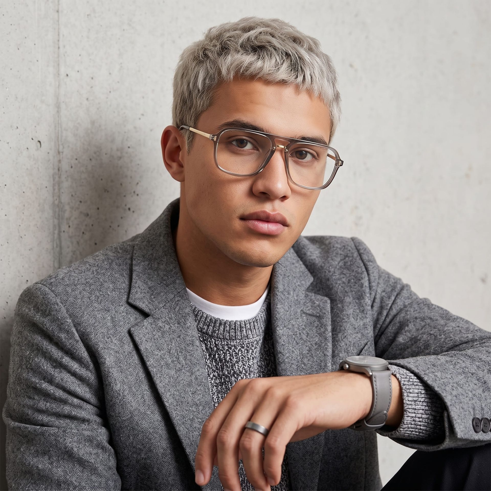 Offres sur les Lunettes Aviateur Kilworth Grises - Lunettes Zeelool5