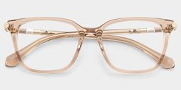Delilah Carré Beige Lunettes3