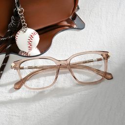 Delilah Carré Beige Lunettes0