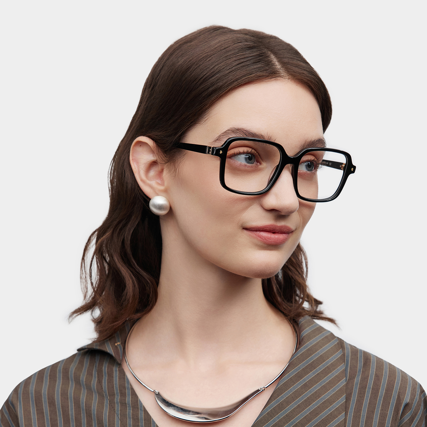 Talia Carré Noir Lunettes8
