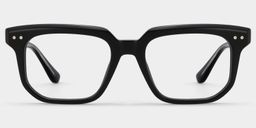 Lunettes carrées noires1