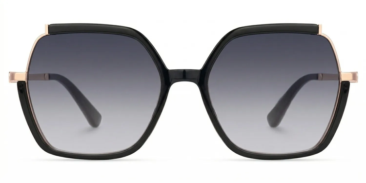 Alexia Noir Carré lunettes de soleil