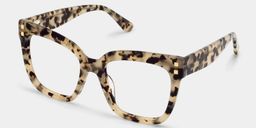 Carré Marron-Tortue Acétate Lunettes3