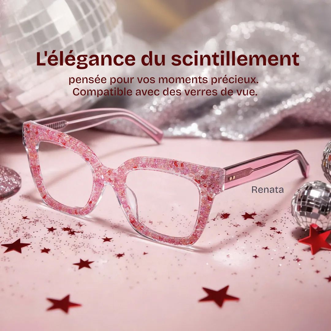 Renata Carré Rose Lunettes0