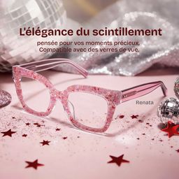 Renata Carré Rose Lunettes0